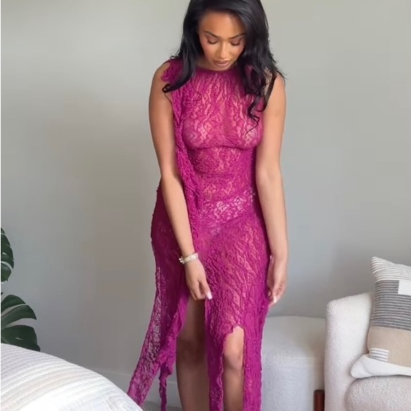 SOLD!!! Zara sheer lace dress - Picture 2 of 4